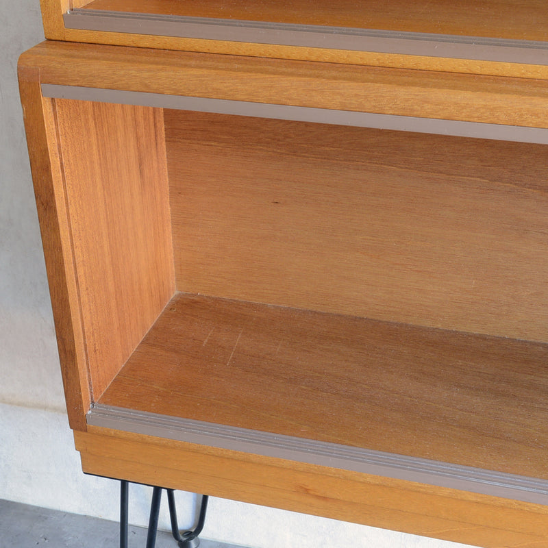 Simplex マホガニー ブックケース カップボード 34 アイアンレッグ