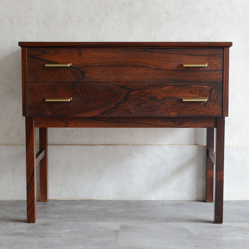 デンマーク  ローズウッド 2段チェスト 5-6