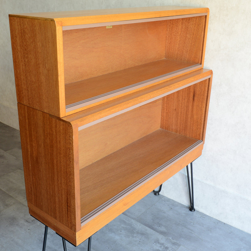 Simplex マホガニー ブックケース カップボード 34 アイアンレッグ