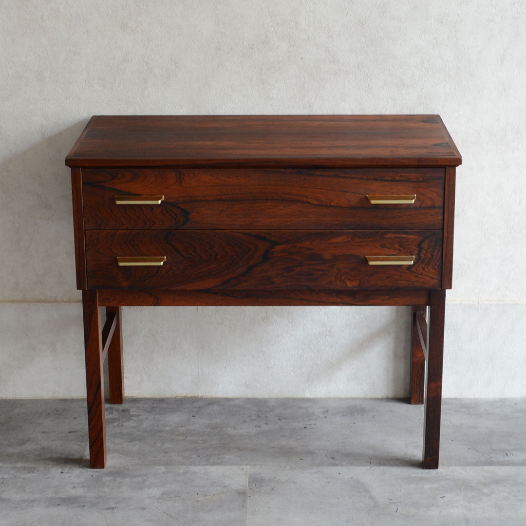 デンマーク  ローズウッド 2段チェスト 5-6