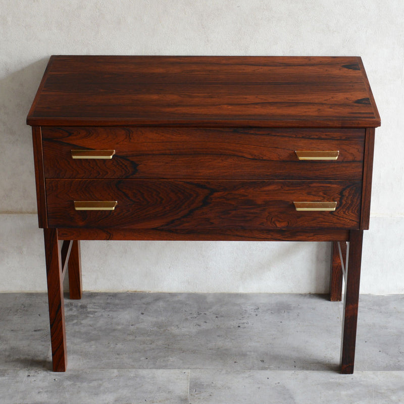 デンマーク  ローズウッド 2段チェスト 5-6