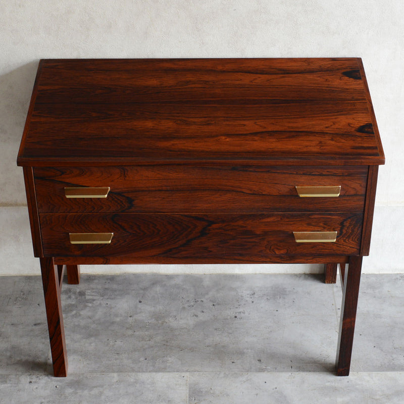 デンマーク  ローズウッド 2段チェスト 5-6