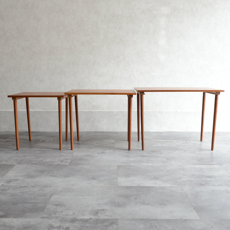 60s デンマーク　チーク ネストテーブル