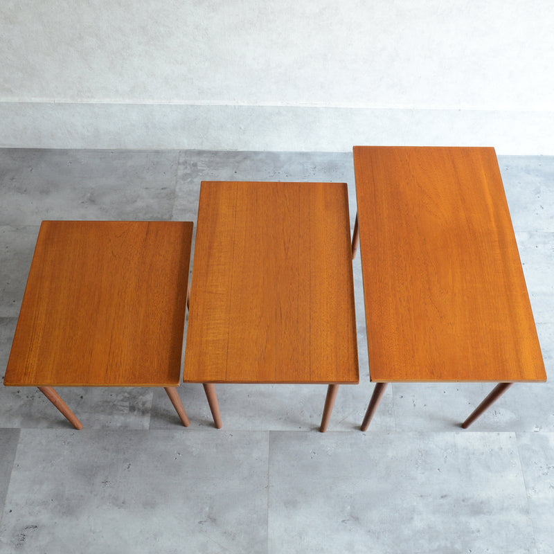 60s デンマーク　チーク ネストテーブル