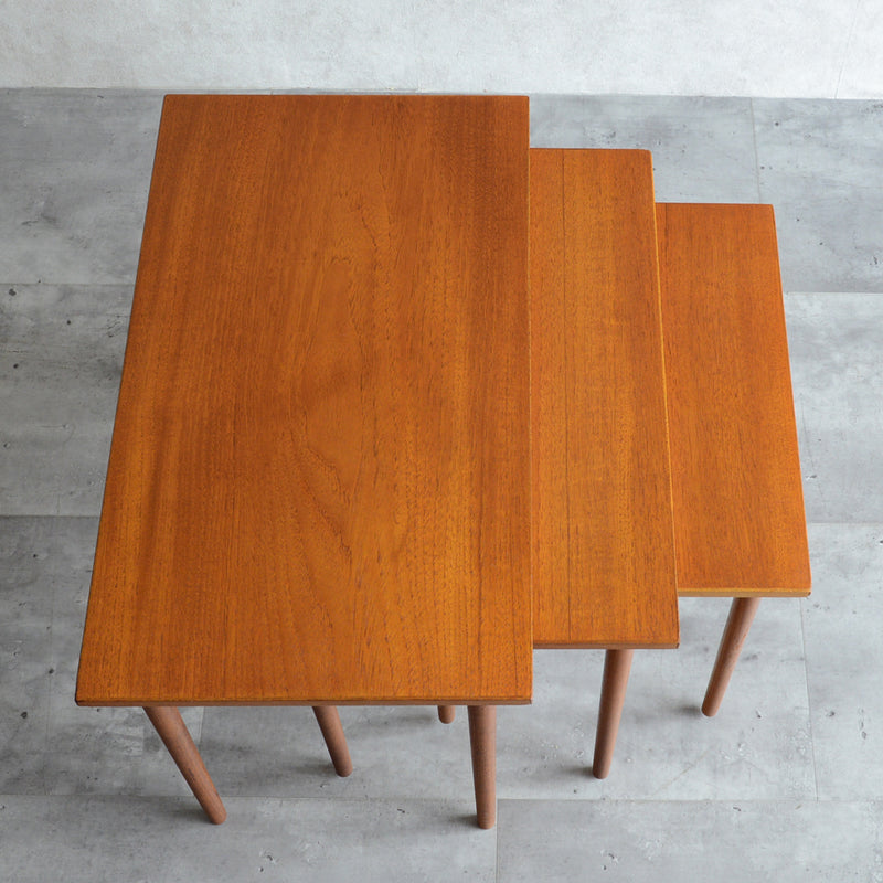 60s デンマーク　チーク ネストテーブル
