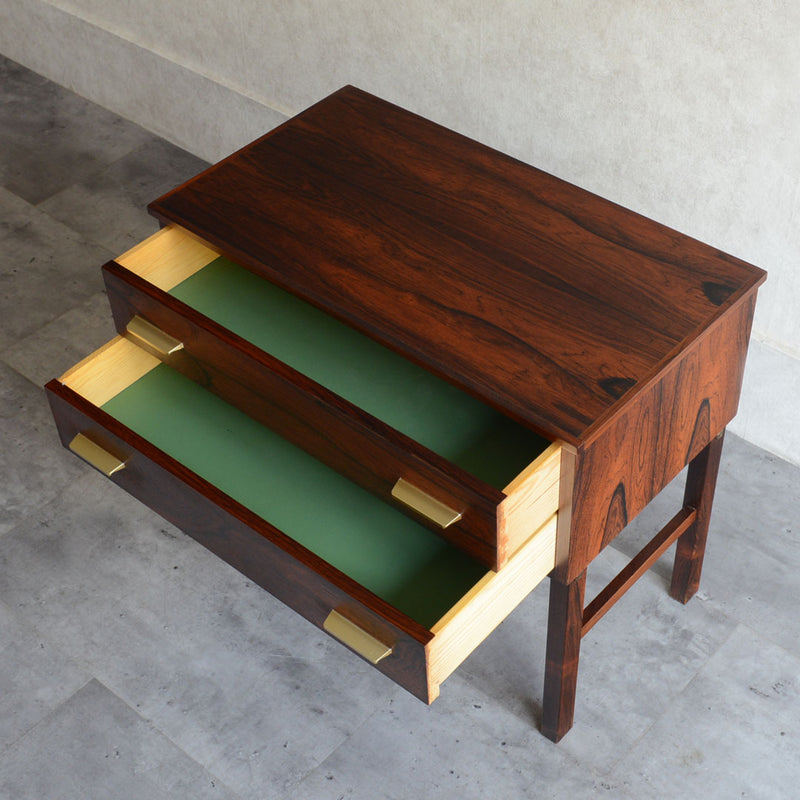 デンマーク  ローズウッド 2段チェスト 5-6