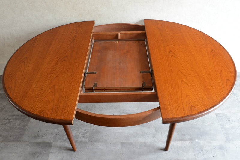 G-PLAN ジープラン　エクステンション ラウンドテーブル76(天板剥離再塗装）