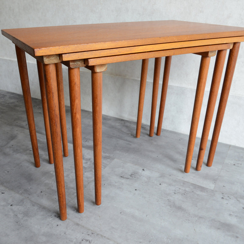 60s デンマーク　チーク ネストテーブル