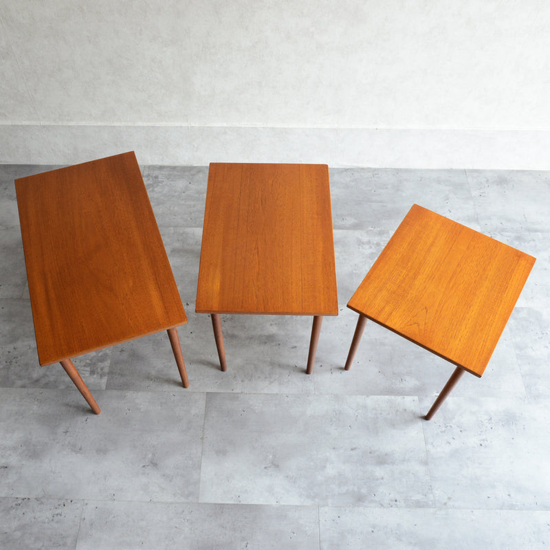 60s デンマーク　チーク ネストテーブル