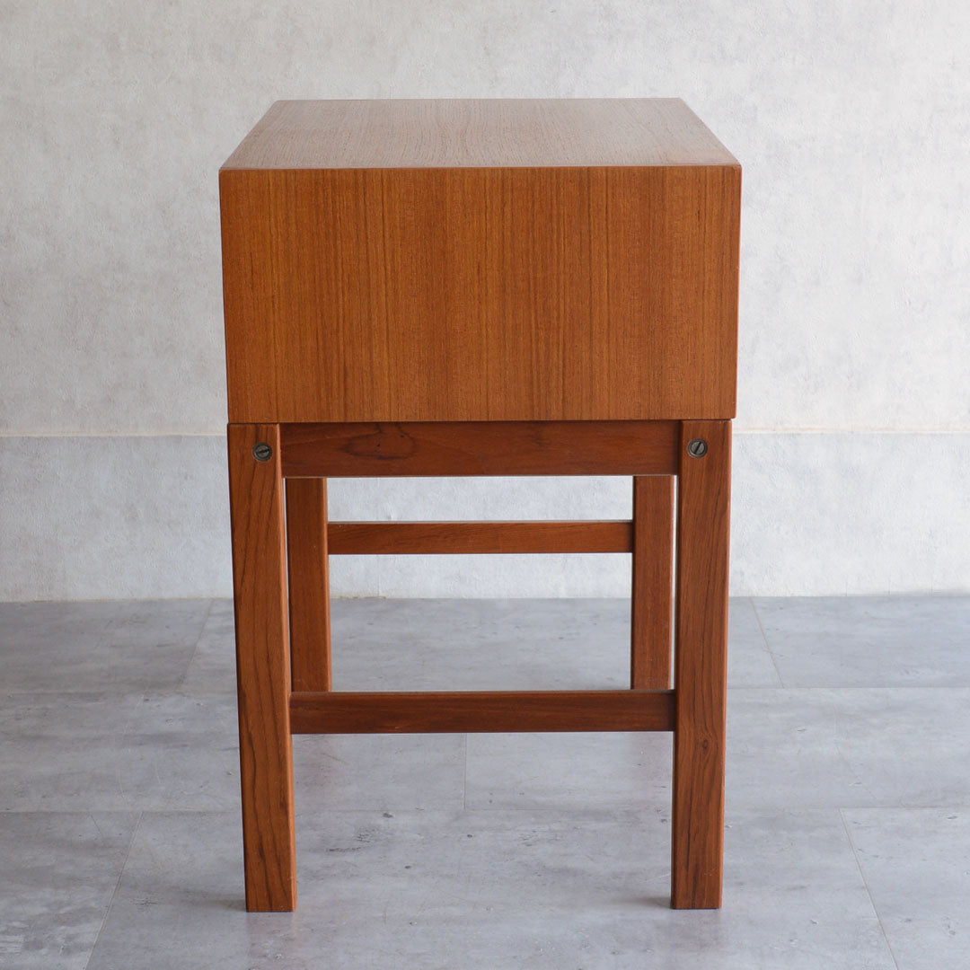 デンマーク チーク２段チェスト/サイドテーブル　5-7
