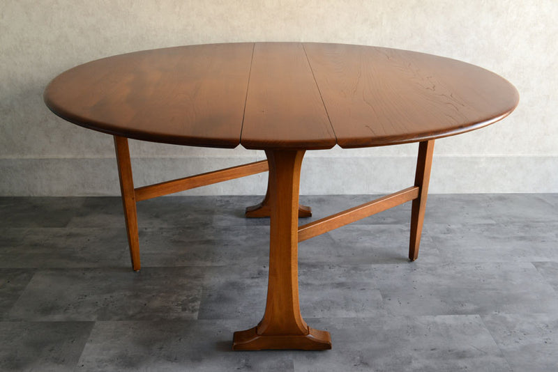 ERCOL　アーコール　ゲートレッグ　エクステンション　ダイニングテーブル