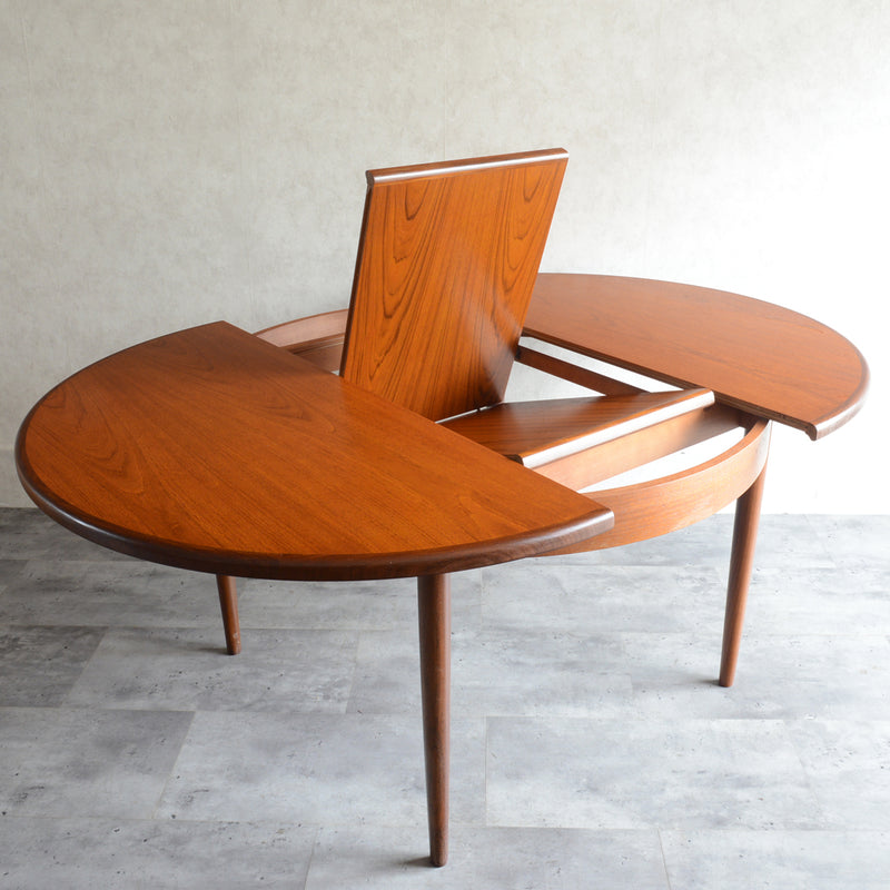 G-PLAN ジープラン　エクステンション ラウンドテーブル76(天板剥離再塗装）