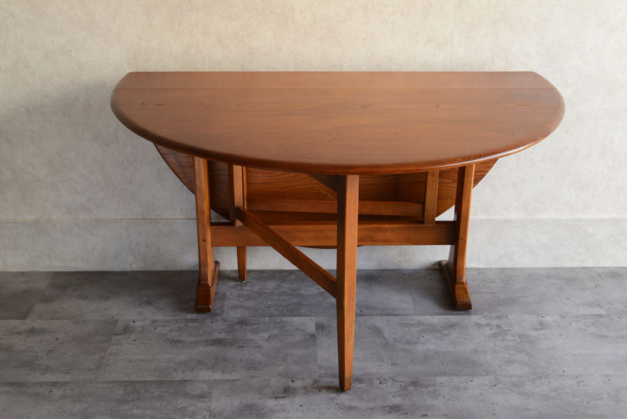 ERCOL　アーコール　ゲートレッグ　エクステンション　ダイニングテーブル
