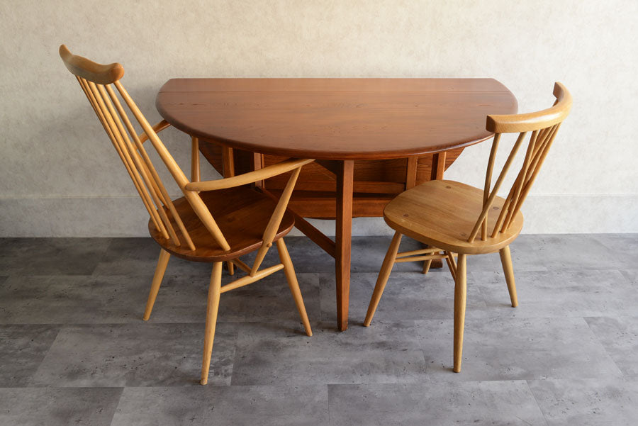 ERCOL　アーコール　ゲートレッグ　エクステンション　ダイニングテーブル