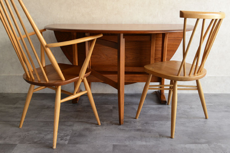 ERCOL　アーコール　ゲートレッグ　エクステンション　ダイニングテーブル