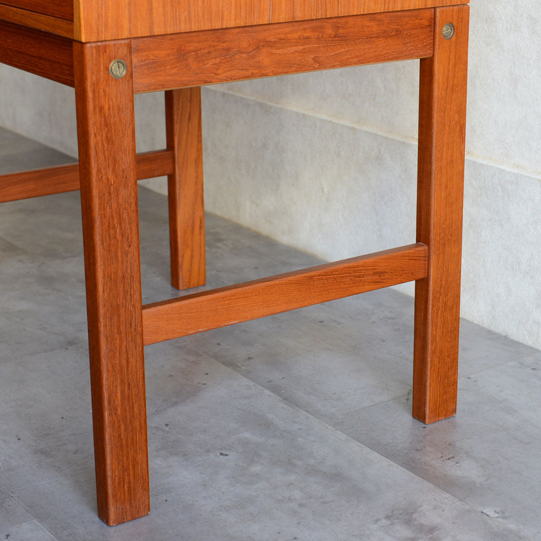 デンマーク チーク２段チェスト/サイドテーブル　5-7