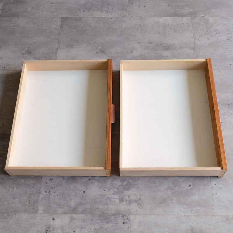 デンマーク チーク２段チェスト/サイドテーブル　5-7