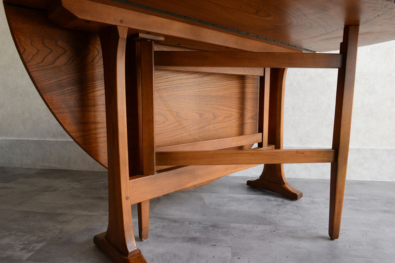 ERCOL　アーコール　ゲートレッグ　エクステンション　ダイニングテーブル