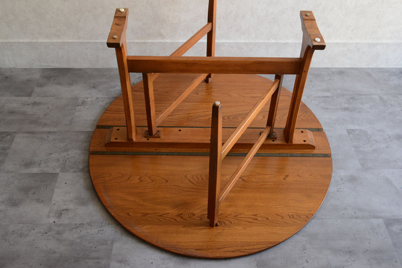 ERCOL　アーコール　ゲートレッグ　エクステンション　ダイニングテーブル