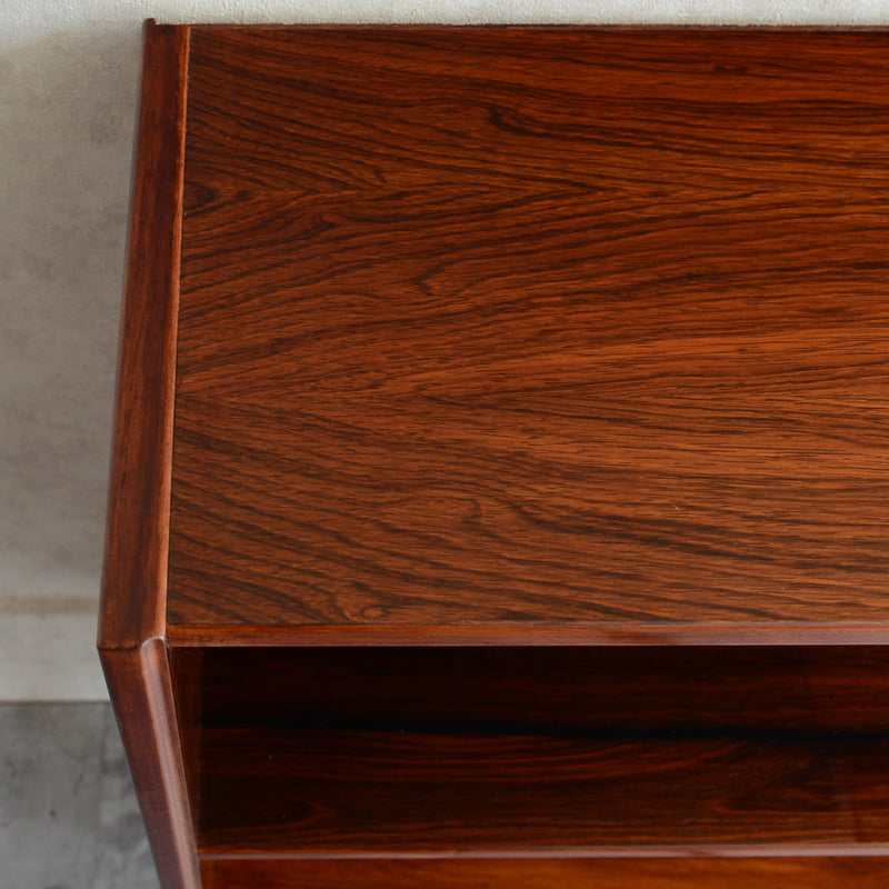 デンマーク ヴィンテージ ブックシェルフ (ローズウッド・2段)3-2