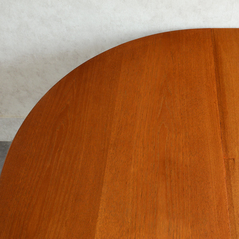 K様ご見学予約商品  Jentique ジェンティーク　ラウンドエクステンションテーブル 01(天板剥離再塗装済)