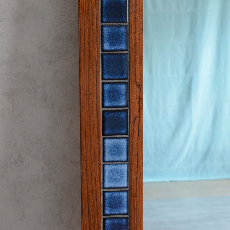 デンマーク ヴィンテージ　ブルータイルミラー 5-2