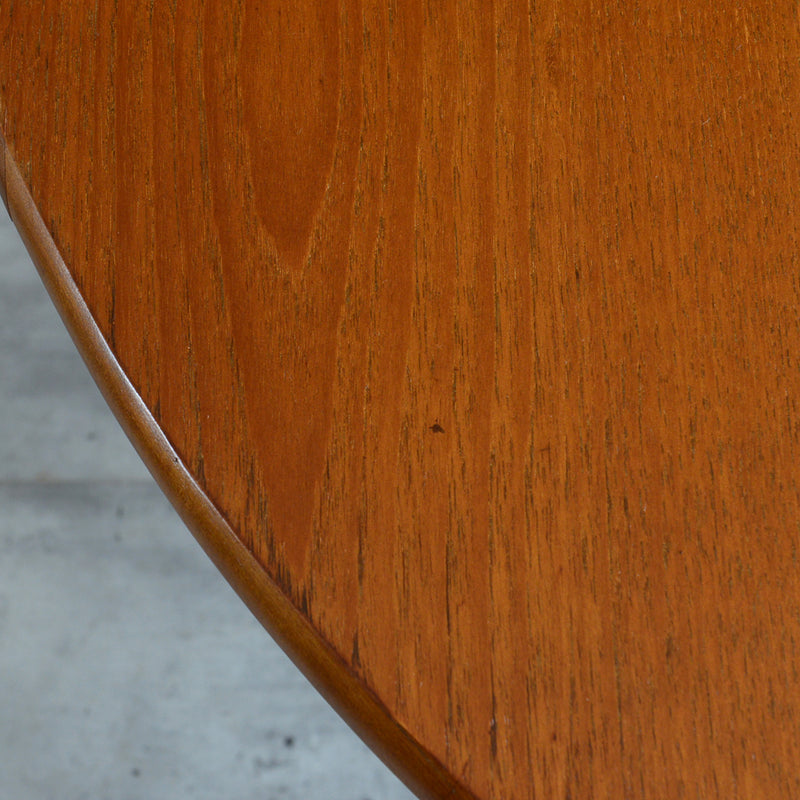 K様ご見学予約商品  Jentique ジェンティーク　ラウンドエクステンションテーブル 01(天板剥離再塗装済)