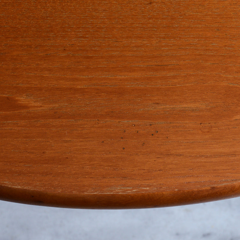 K様ご見学予約商品  Jentique ジェンティーク　ラウンドエクステンションテーブル 01(天板剥離再塗装済)