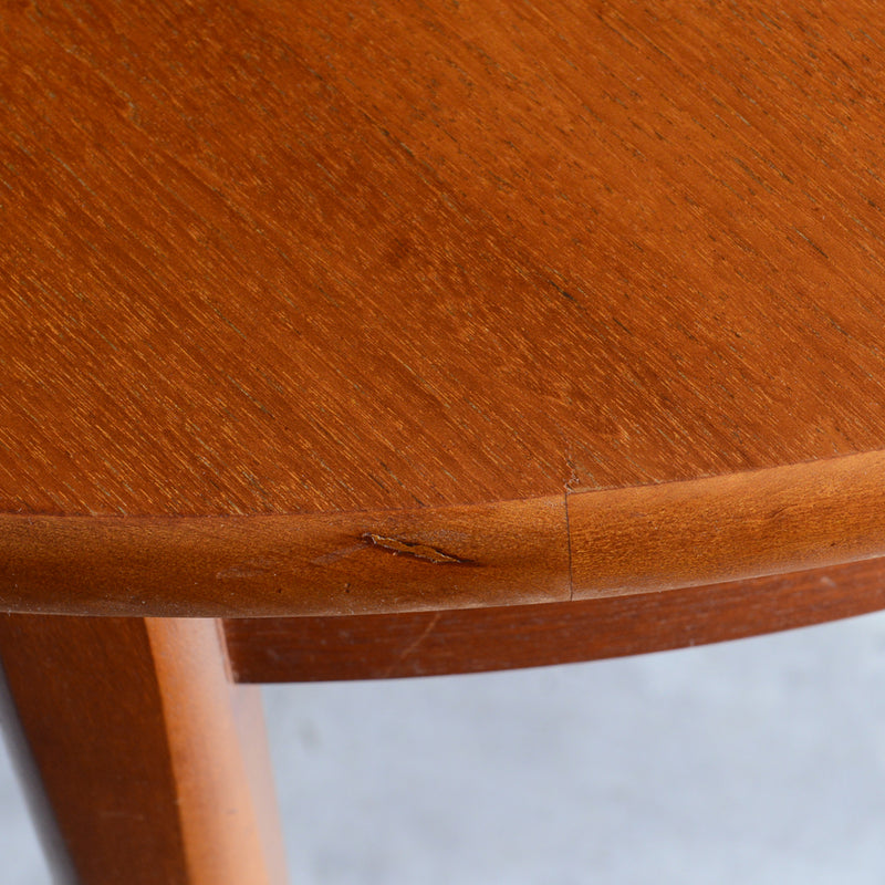 K様ご見学予約商品  Jentique ジェンティーク　ラウンドエクステンションテーブル 01(天板剥離再塗装済)