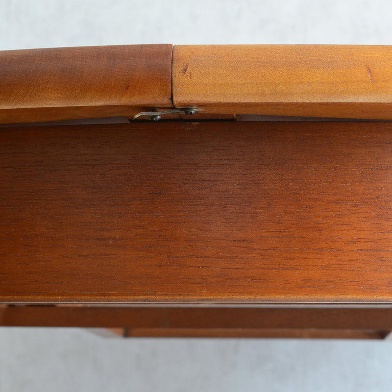 K様ご見学予約商品  Jentique ジェンティーク　ラウンドエクステンションテーブル 01(天板剥離再塗装済)