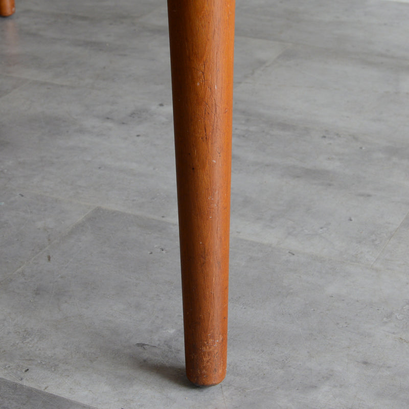 K様ご見学予約商品  Jentique ジェンティーク　ラウンドエクステンションテーブル 01(天板剥離再塗装済)