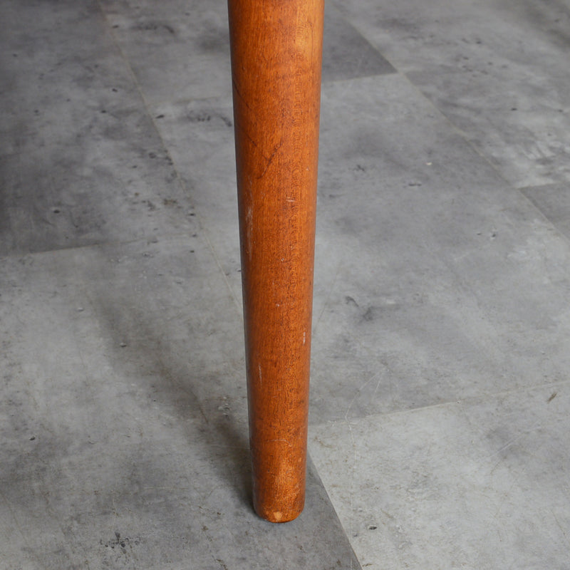 K様ご見学予約商品  Jentique ジェンティーク　ラウンドエクステンションテーブル 01(天板剥離再塗装済)