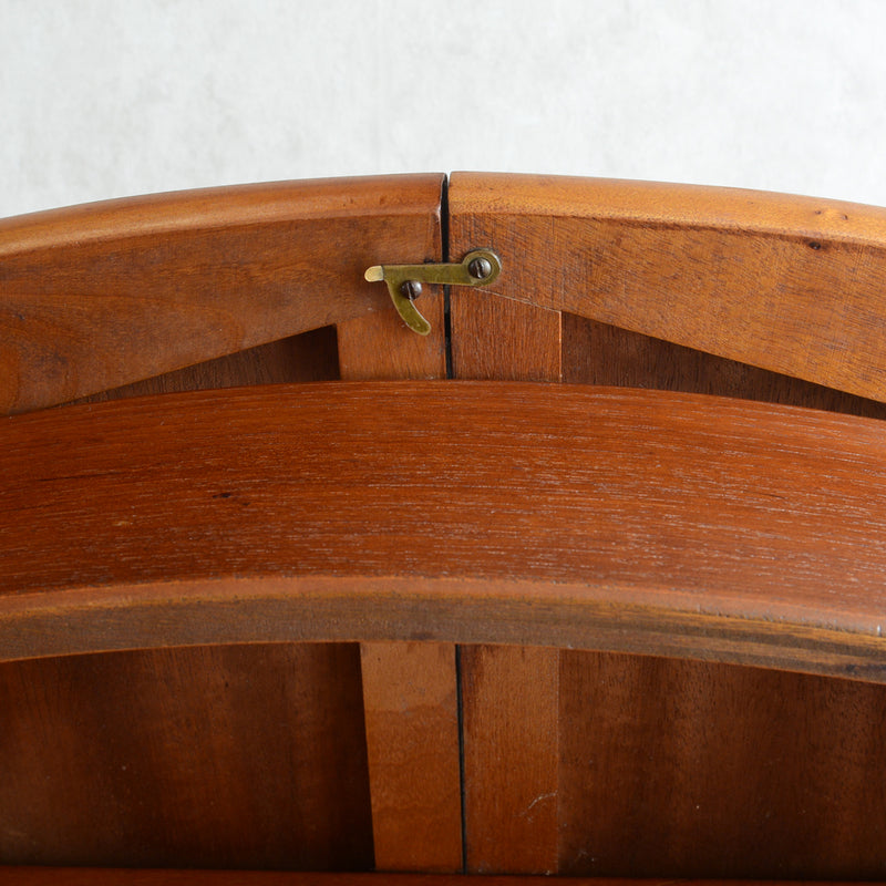 K様ご見学予約商品  Jentique ジェンティーク　ラウンドエクステンションテーブル 01(天板剥離再塗装済)