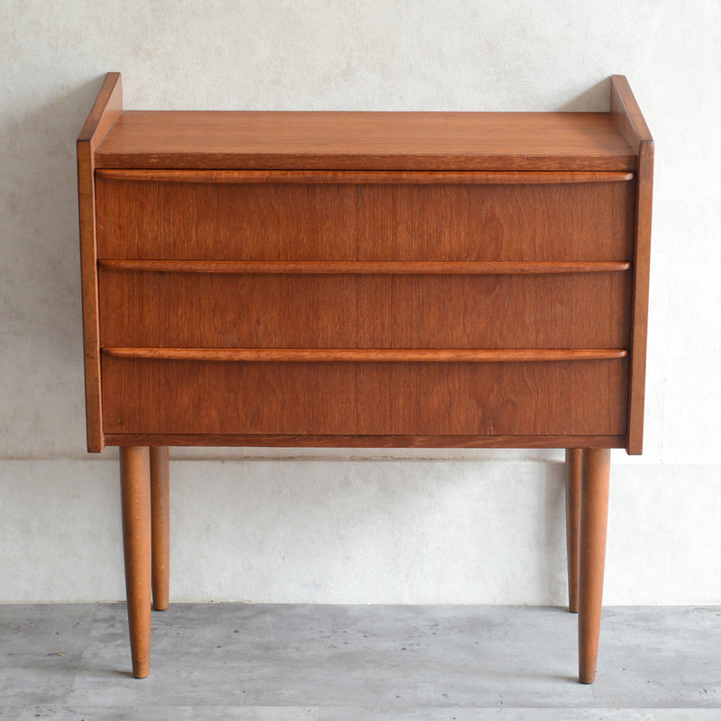 デンマーク　ヴィンテージ チークチェスト 3段　3-2