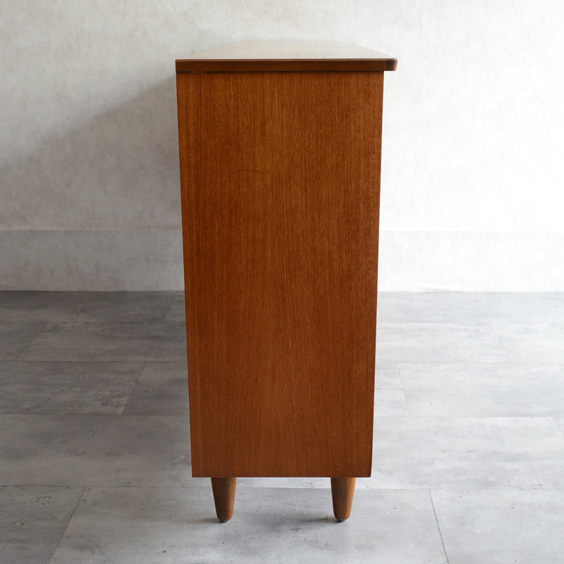 イギリスヴィンテージ ガラス扉　キャビネット012