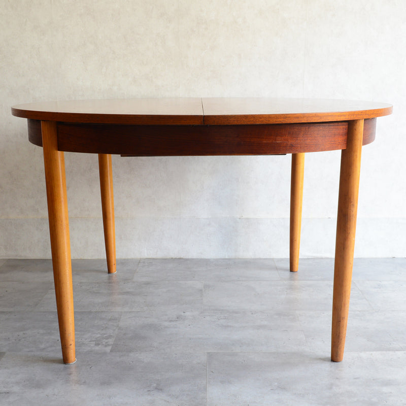 60S ラウンドエクステンション テーブル03（天板剥離再塗装済）