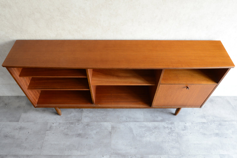 イギリスヴィンテージ ガラス扉　キャビネット012