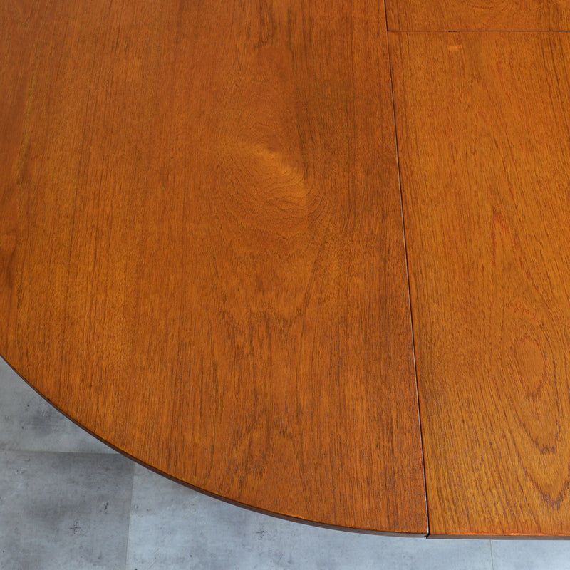 60S ラウンドエクステンション テーブル03（天板剥離再塗装済）