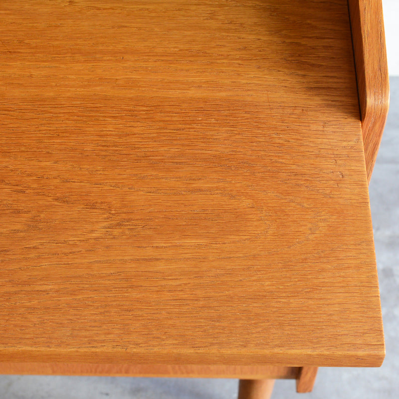 デンマーク　オークビューロー／ミラー付　5-1(ウッドオイル仕上）