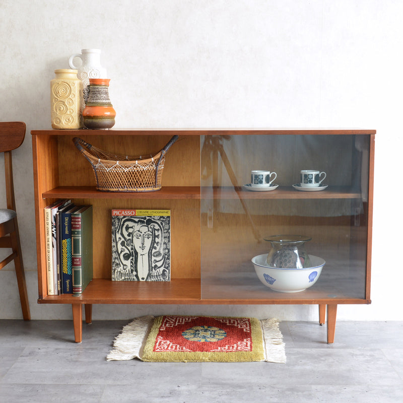 AVALON アバロン　チーク ガラスキャビネット36