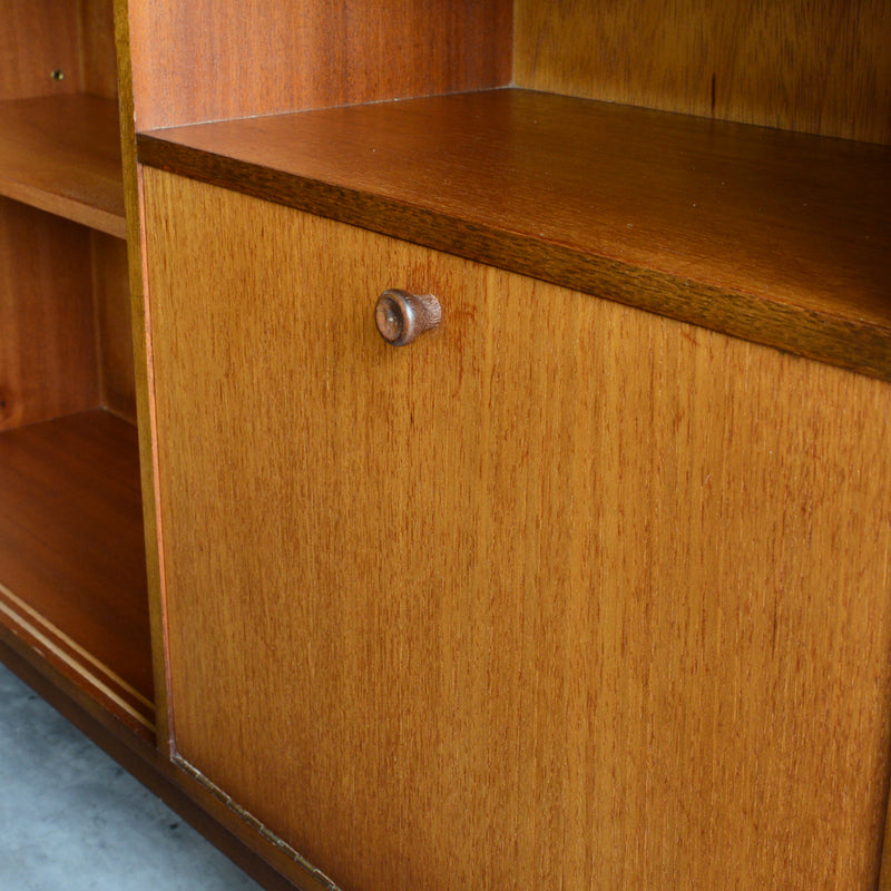 イギリスヴィンテージ ガラス扉　キャビネット012