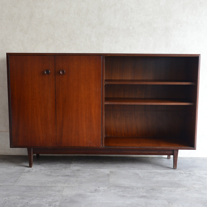 Meredew メレデュー　ガラス キャビネット 25 (木扉付）