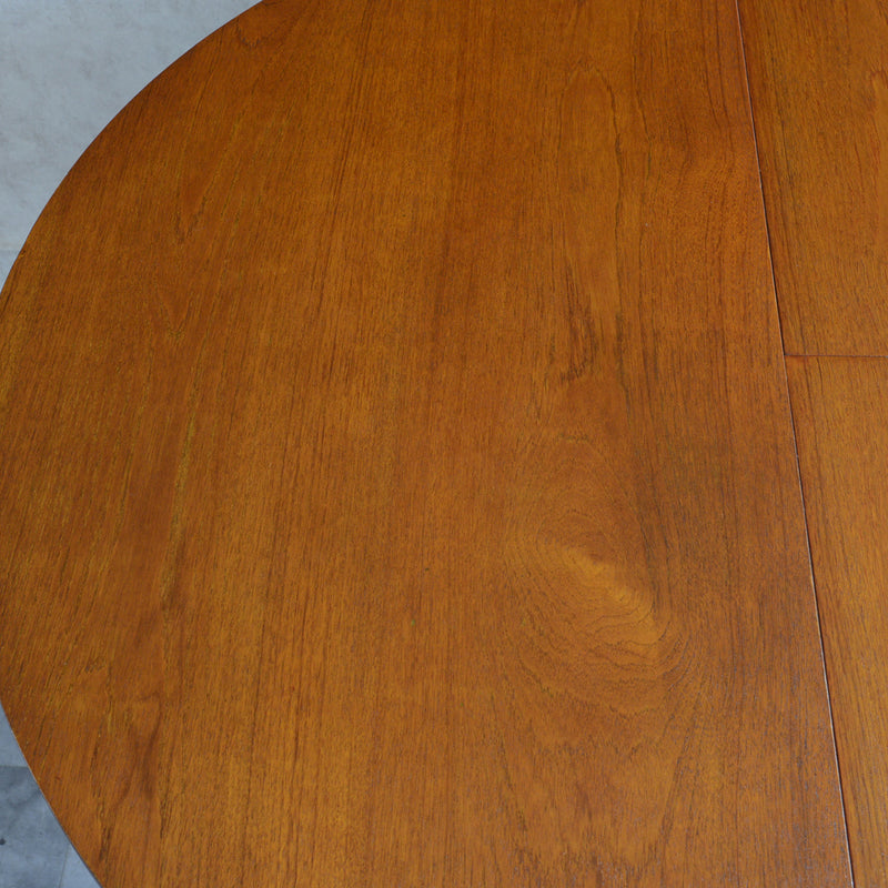 60S ラウンドエクステンション テーブル03（天板剥離再塗装済）