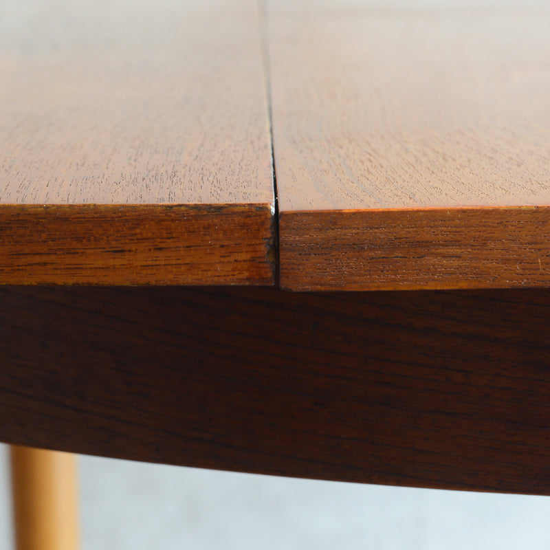 60S ラウンドエクステンション テーブル03（天板剥離再塗装済）