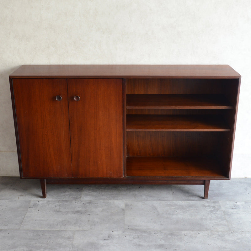 Meredew メレデュー　ガラス キャビネット 25 (木扉付）