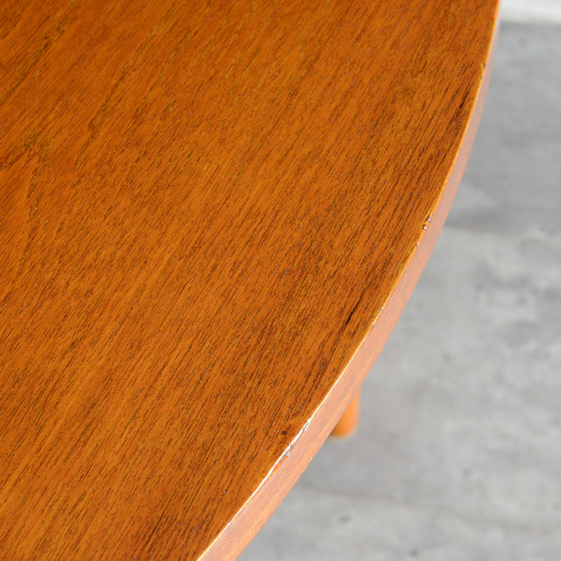 60S ラウンドエクステンション テーブル03（天板剥離再塗装済）