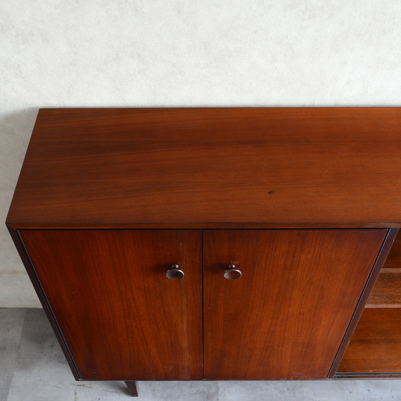 Meredew メレデュー　ガラス キャビネット 25 (木扉付）