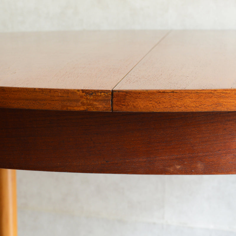 60S ラウンドエクステンション テーブル03（天板剥離再塗装済）