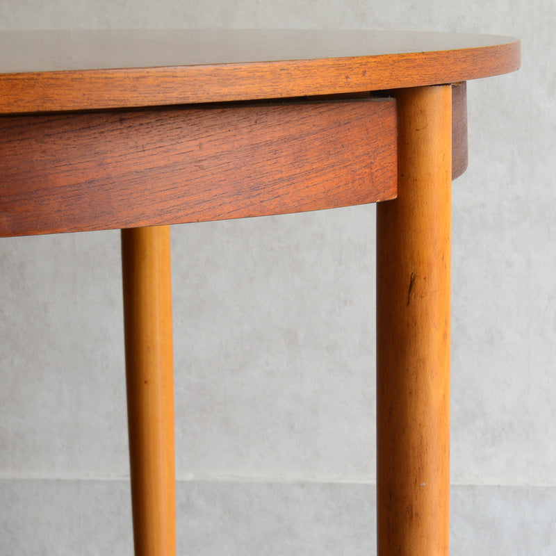 60S ラウンドエクステンション テーブル03（天板剥離再塗装済）