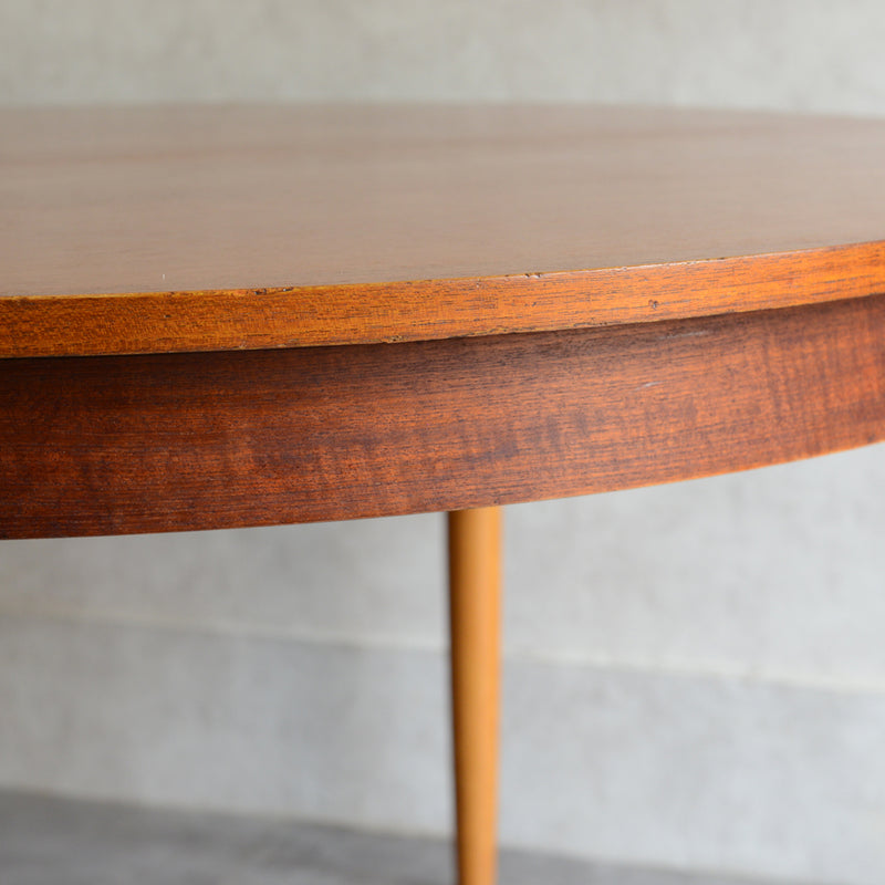 60S ラウンドエクステンション テーブル03（天板剥離再塗装済）